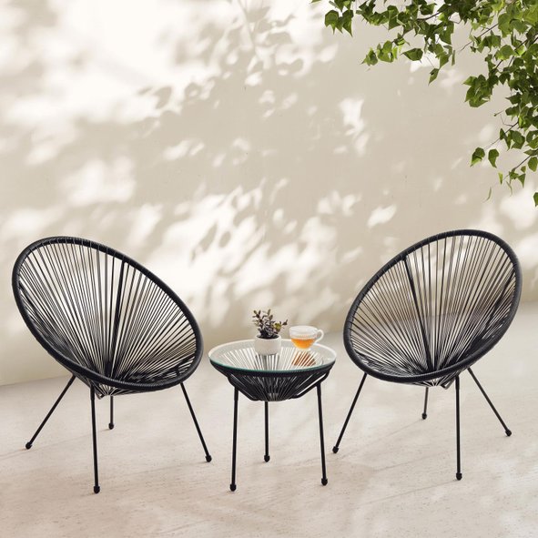 Teatime Garden Lounge Set Pan Home Furnishings